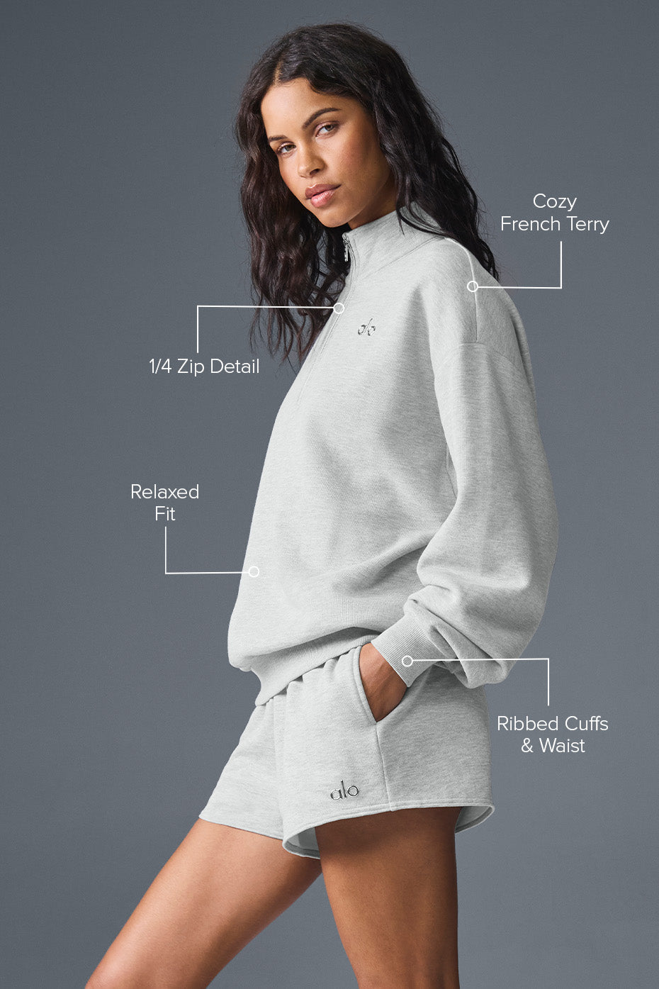 Accolade 1/4 Zip Pullover - Athletic Heather Grey - 2