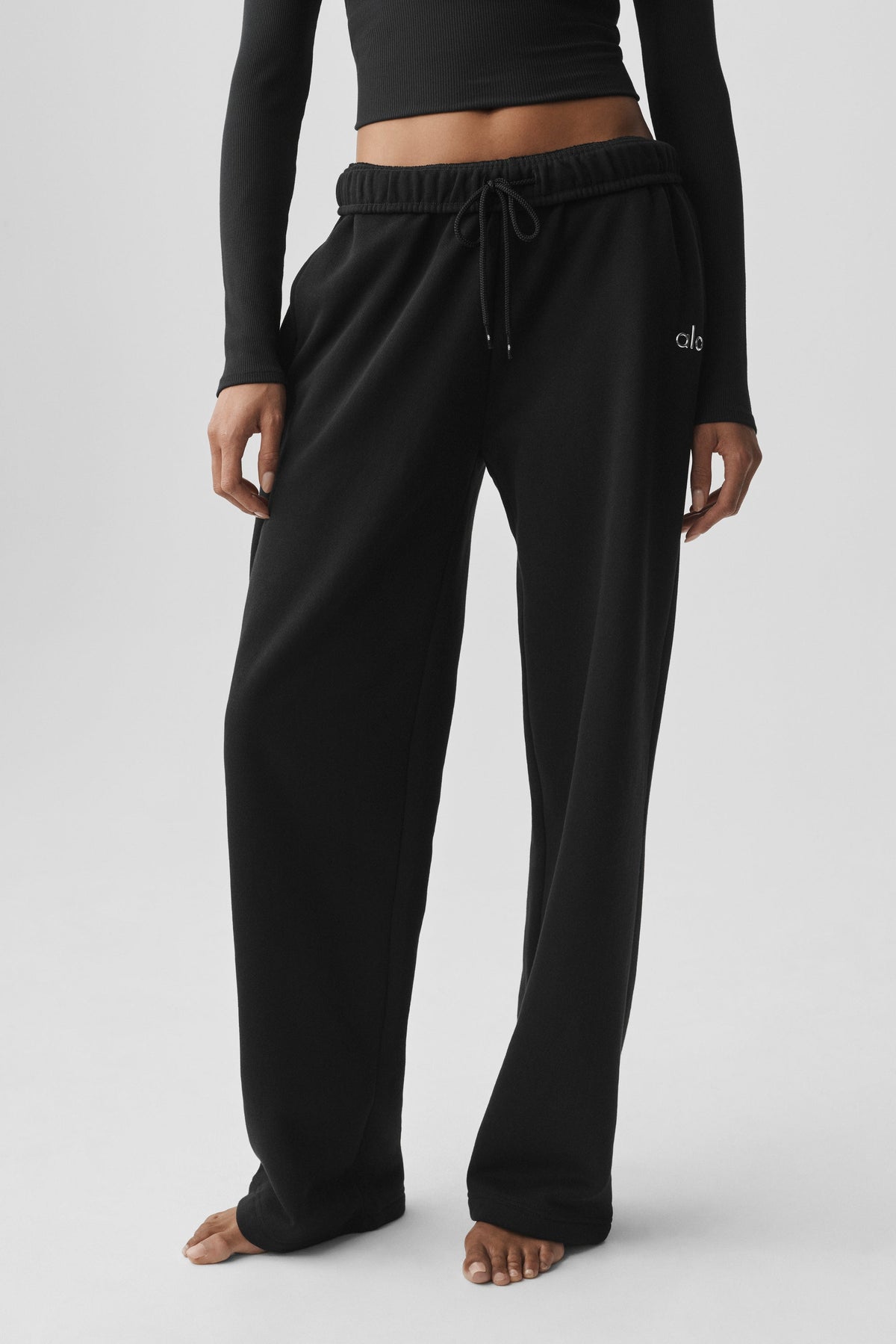 Accolade Straight Leg Sweatpant - Black - 3