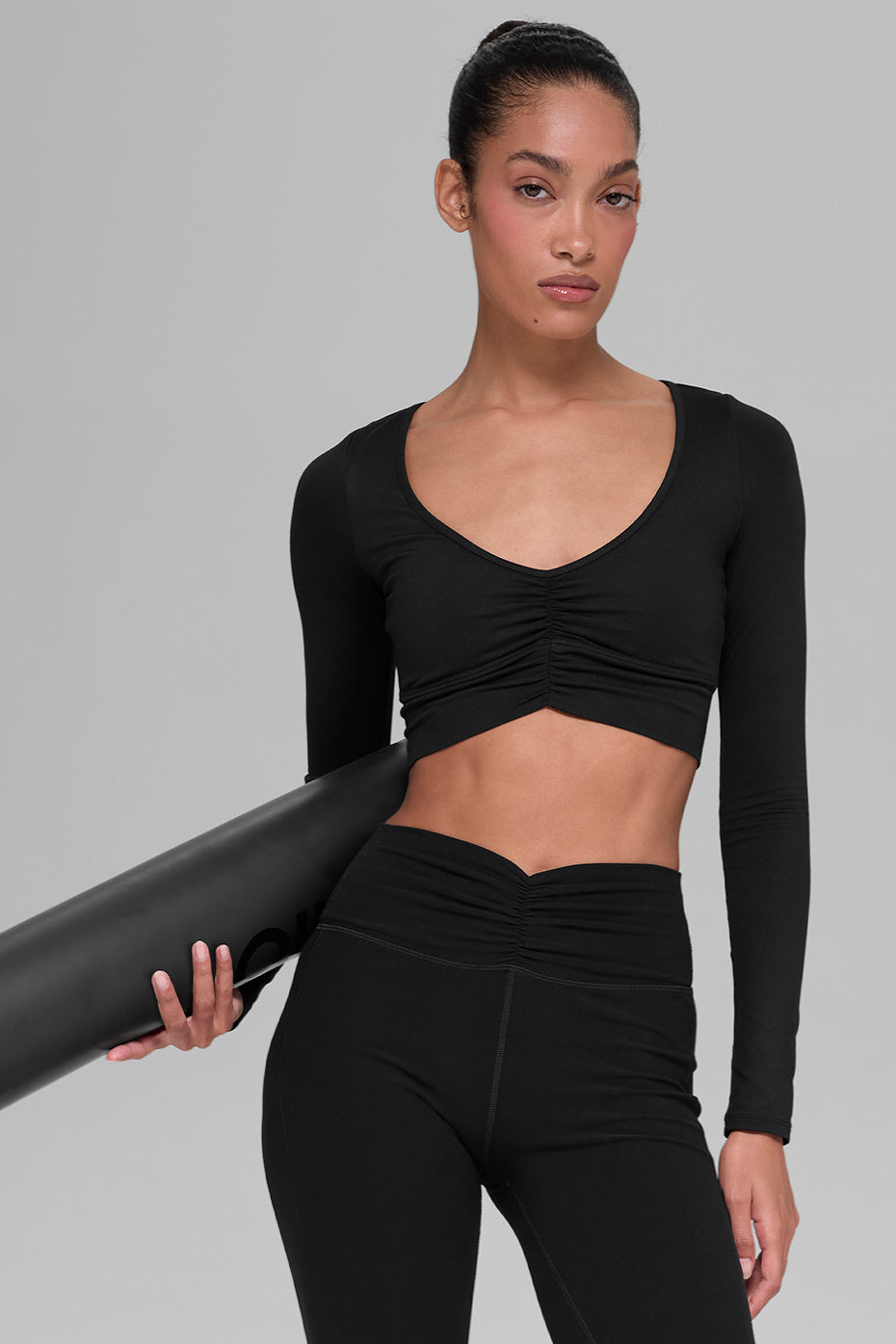 Alosoft Intuition Long Sleeve Bra - Black - 3